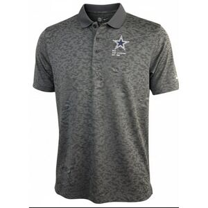 Dallas Cowboys Shirt Mens XL Dark Gray NFL Football Nike Polo Camo Pattern